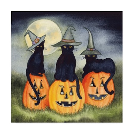 Kathleen Parr McKenna 'Haunting Halloween Night II No Border' Canvas Art,14x14